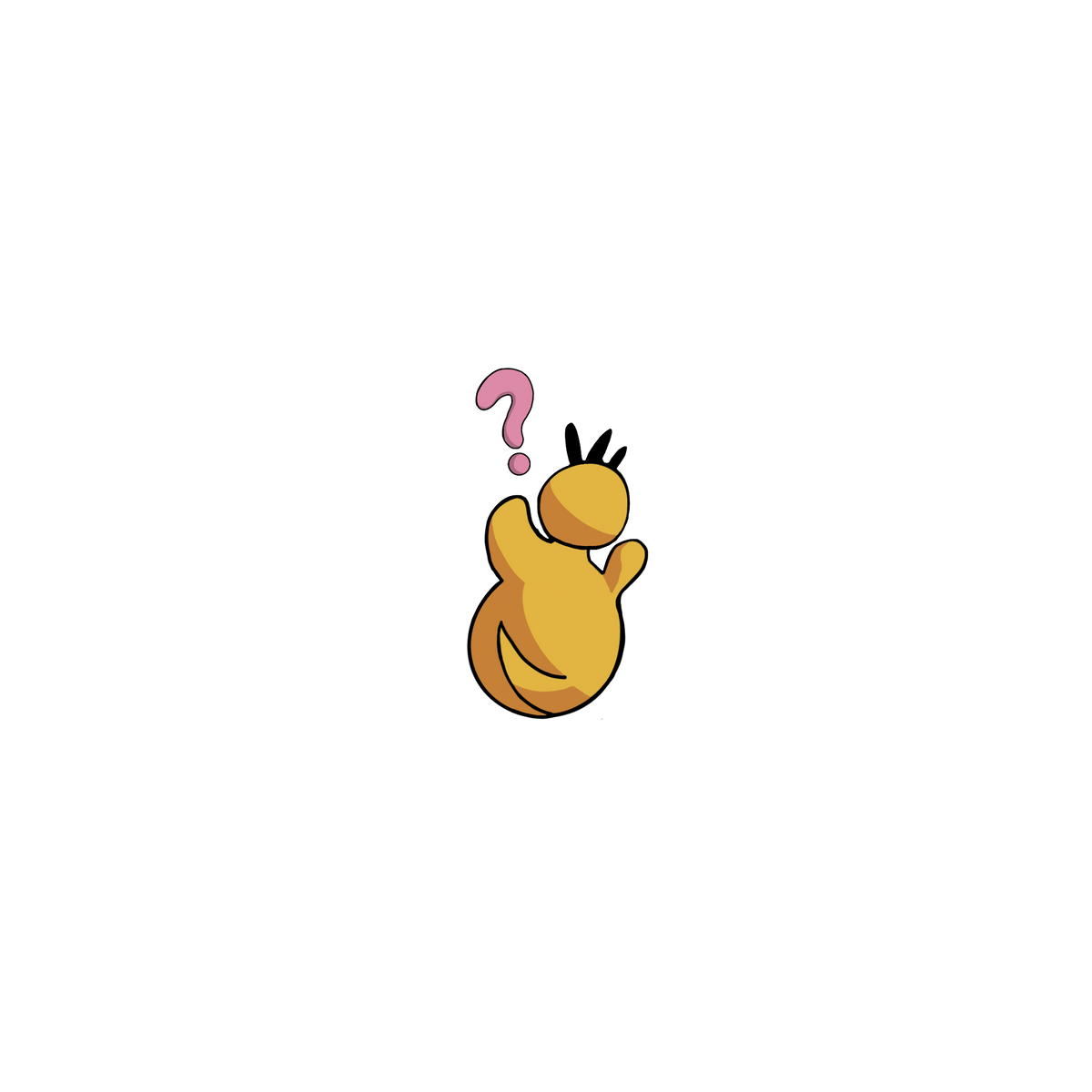 Confused Psyduck Sticker